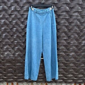 Samantha Pleet Blue Flare & Wide Leg Jeans